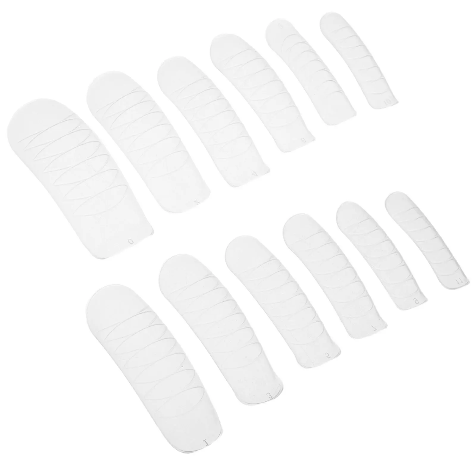 

240Pcs Curved Full Cover Nail Tips Transparent Plastic Nail Extension Tips with Convenient Handle for Beginners Extra Long Nails