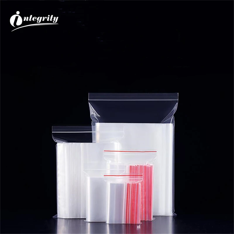 INTEGRITY 5000pcs 9*13cm Self Seal Plastic packaging Sundries Storage Waterproof zipper poly Festive Party Supplies Gift Bags