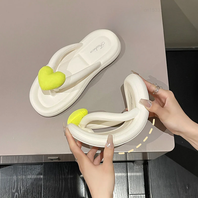 شاومي-شبشب الوجه الناعم للنساء ، نعل كعكة الإسفنج ، عدم الانزلاق ، المضادة للانزلاق ، مريحة ، الإناث ، في الهواء الطلق ، النعال متعرجة ، الشاطئ ، الصيف