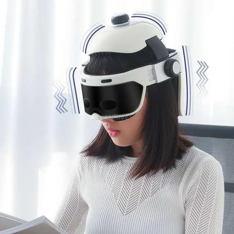 

Electric adjustable air pressure head massager scalp massager vibrating kneading massage easily helmet brain