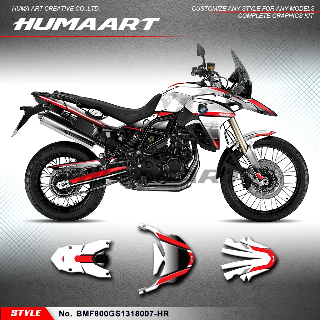 

HUMAART Motorcycle Stickers Vinyl Graphics for F800GS F800 GS 2013 2014 2015 2016 2017 2018, Protector, BMF800GS1318007-HR
