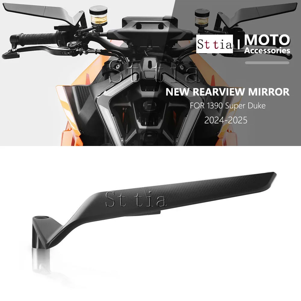 1390 SUPER DUKE 2024 2025 Rückspiegel passend für 1390 Super Duke R Neue Motorrad-Aluminium-Stealth-Winglets Seitenansicht-Spiegel