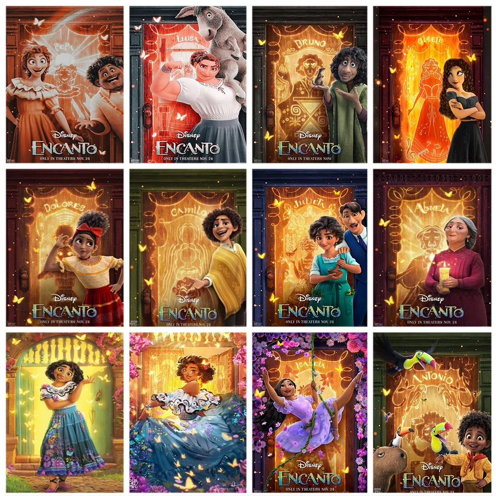 Disney DIY 5D Diamond Painting Kits Cartoon Fantasy Encanto Paint By Diamonds Embroidery Cross Stitch Kit Mosaic Art Home Decor