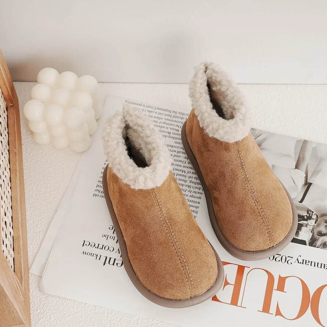 2024 موضة أحذية أطفال الشتاء أفخم الدافئة الاطفال الثلوج الأحذية طفل دافئ حذاء طفل لينة وحيد طفل رضيع الأحذية