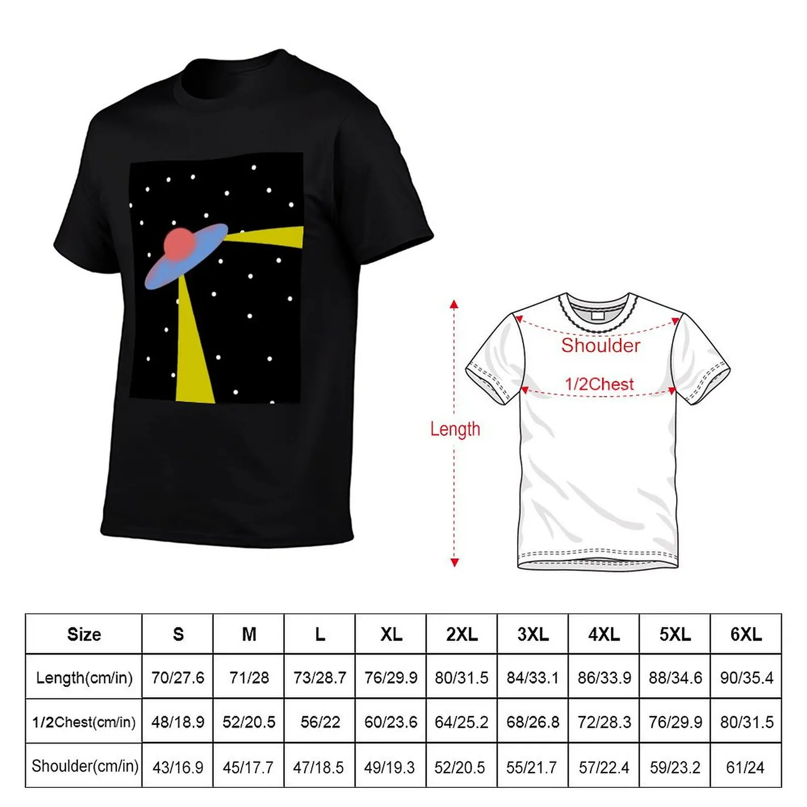 Flying object T-Shirt Street Style Casual Tee Shirt