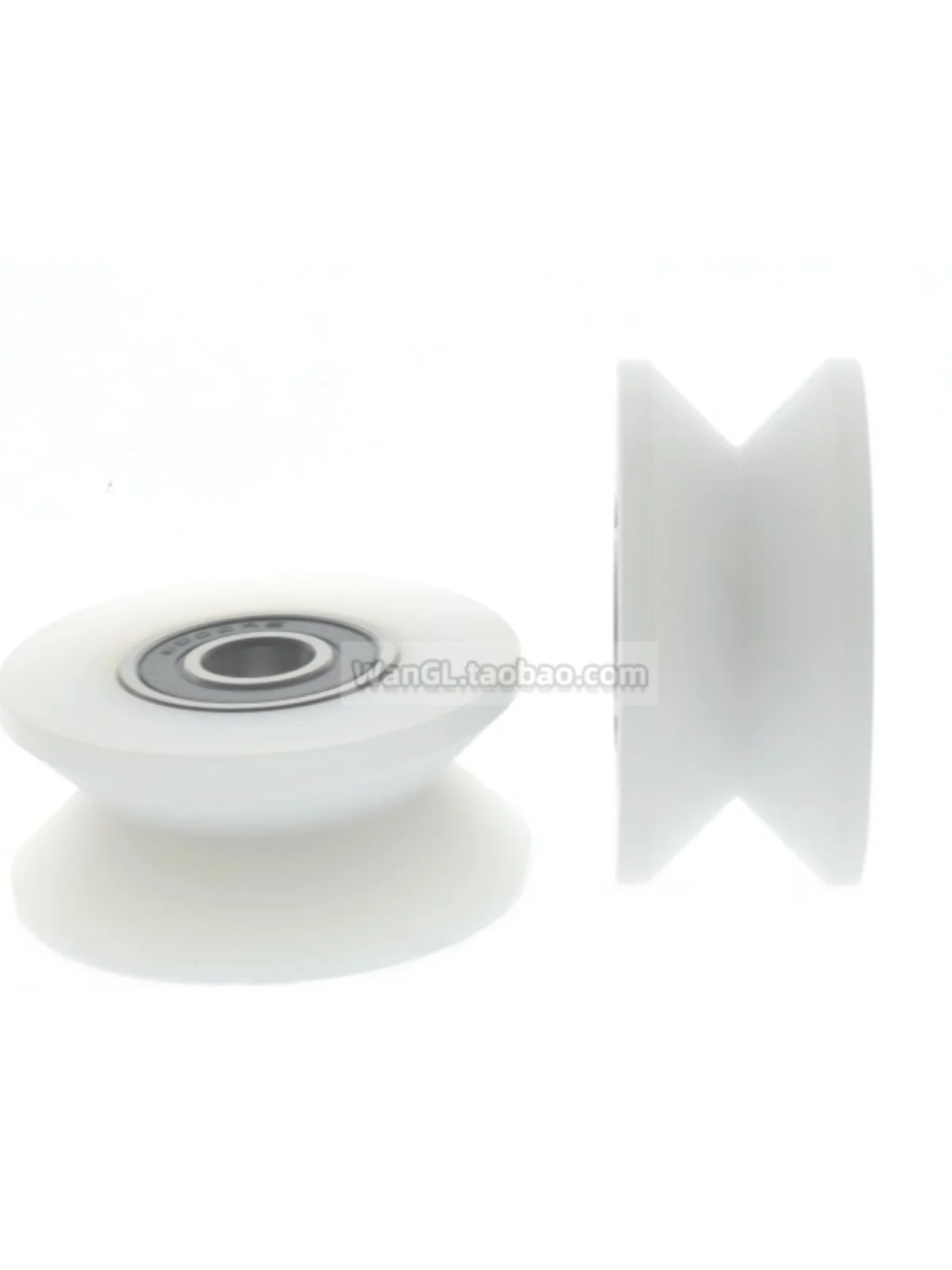 4Pcs  6000zz V-shaped pulley wrapped plastic track crossing LV non-standard bearing