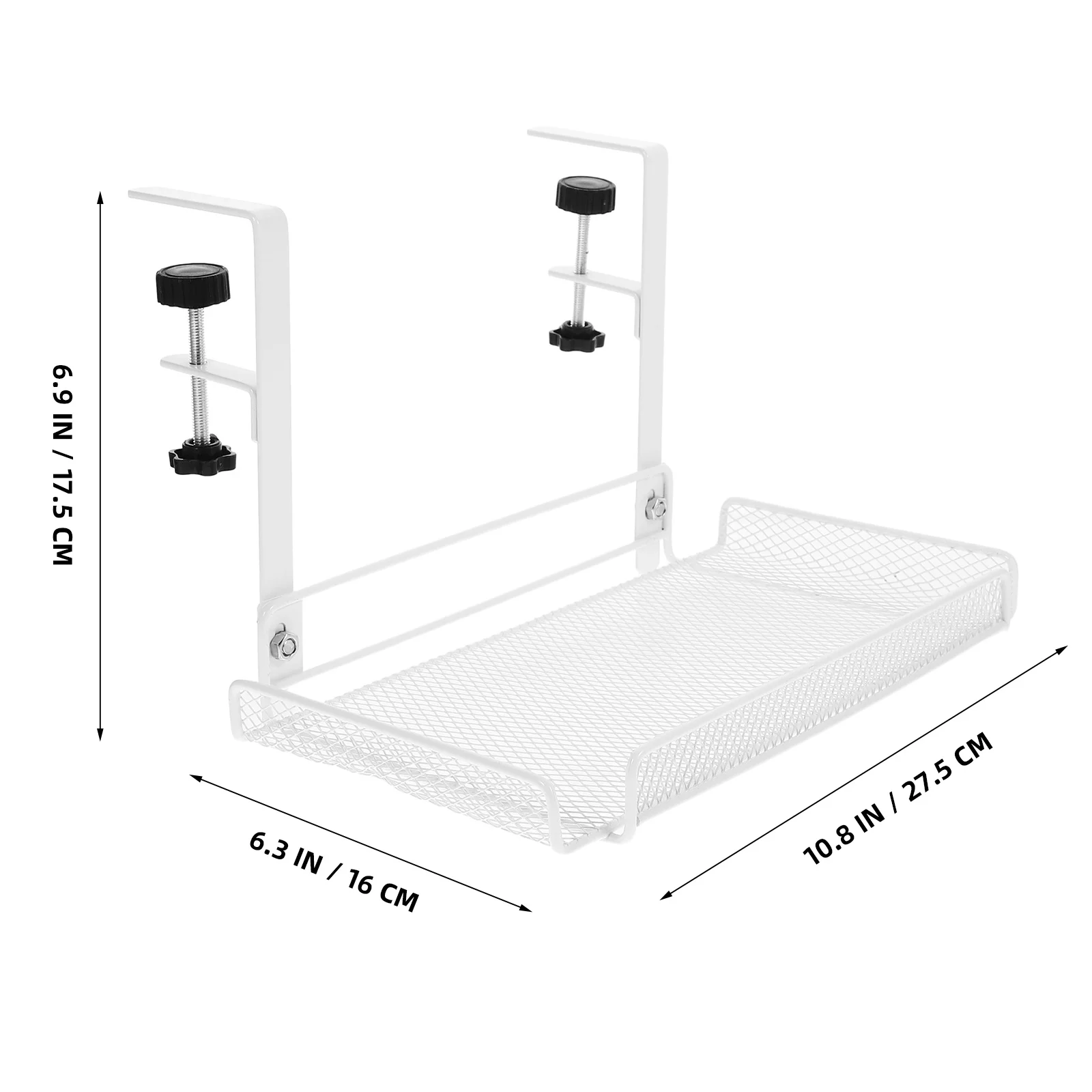 

Sturdy Under Desk Cable Management Tray Wire Organizer For Keyboard Socket Space-Saving Lightweight Desktop Cord Rack
