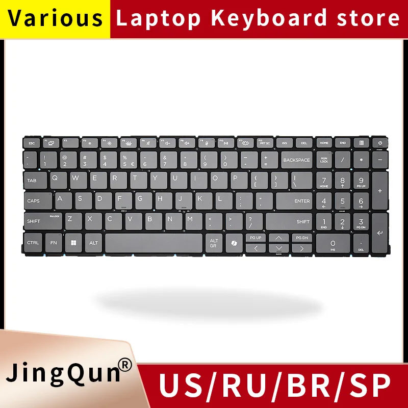 

US Backlit Keyboard For HP EliteBook 660 G11 665 665R G11 ProBook 460 465 G11 USA English Keyboards Backlight N98507 N95986-001