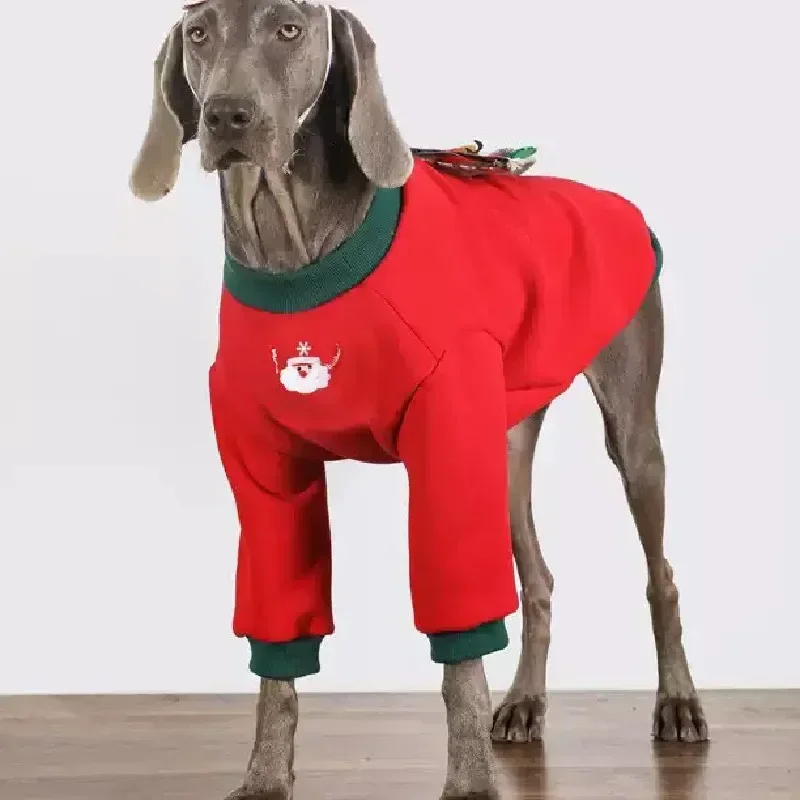 Christmas Dog Clothes Hoodie Coat Winter Dog Clothing Corgi Weimaraner Husky Labrador Golden Retriever Big Large Dog Costumes