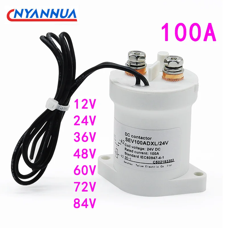 

100A SEV100AD High-Voltage DC Contactor For Charging Piles Electric Four-Wheel Vehicles New Energy Vehicles