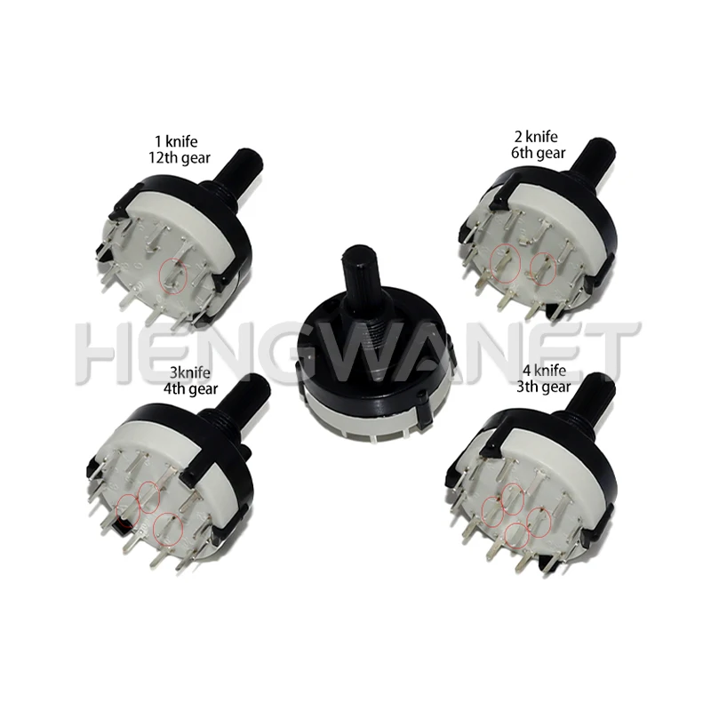 RS26 1 Pole Position 12 Selectable Band Rotary Channel Selector Switch Single Deck Rotary Switch Band Selector