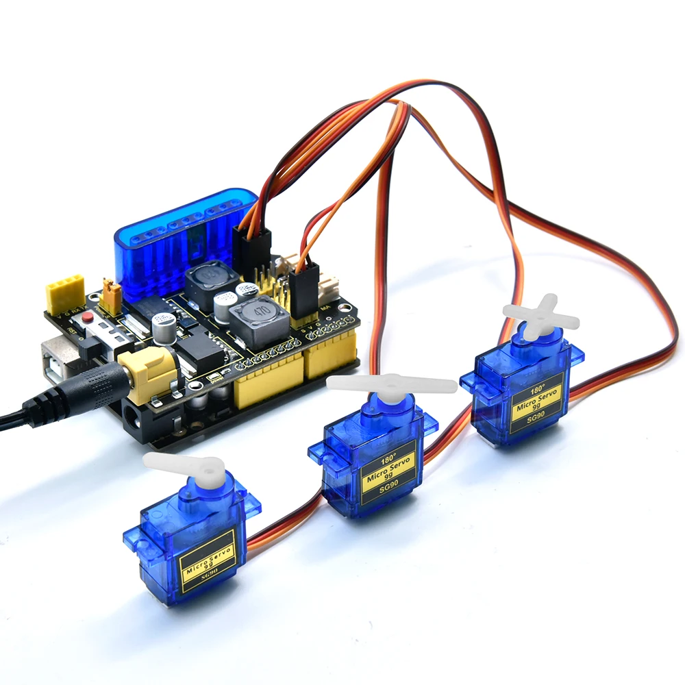 Scheda di espansione Servo Driver motore Keyestudio TB6612FNG/scudo servoazionamento con moduli di depressurizzazione PS2 LM2596S-5.0V DC-DC