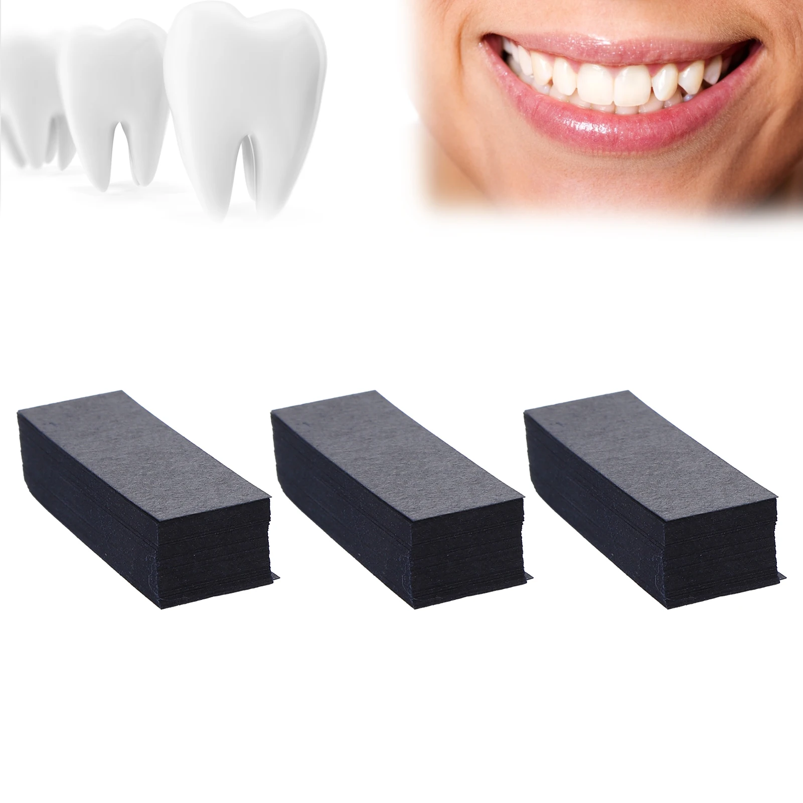300Sheets/Box Dental Articulating Paper Double-Sided Bite Strips Tooth Whitening Articulation Paper Dentistry Materials