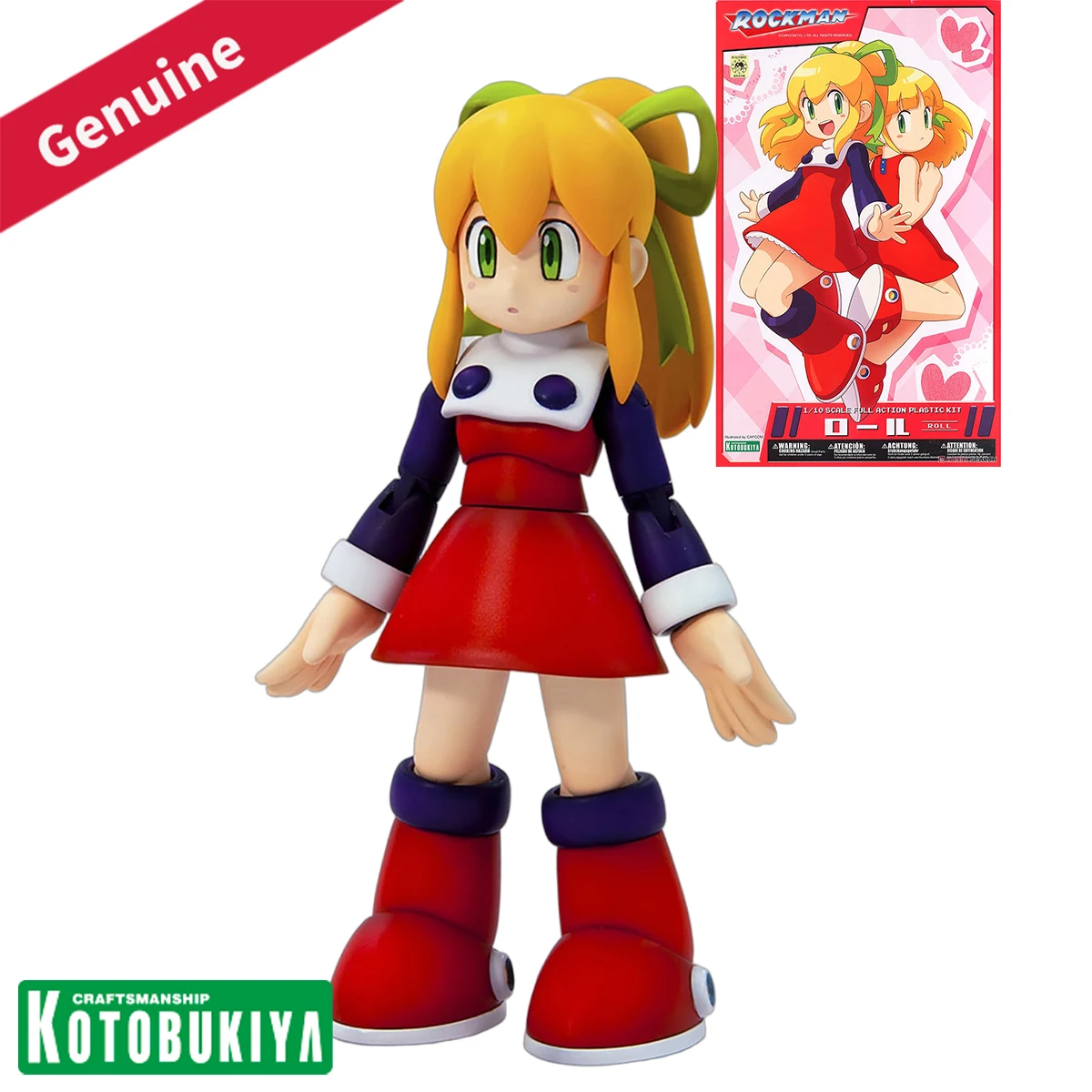 

Original Genuine Kotobukiya Model Kits Character Plastic Model Rockman Roll Game Character Assembly Action Model Collection Gift