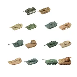 2x 1/144 Tank Model Armored Tank Toy for Collectibles Children Display