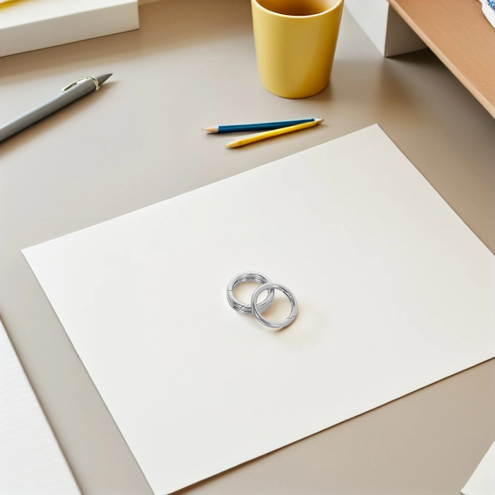 

3Pcs Metal Ring Clasp: Heavy Duty Stainless Steel Spring Gate Buckle for Bag Keychain Lanyard Connector Travel Gear Hardware