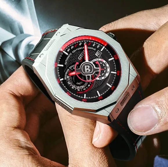

BONEST GATTI Men Automatic Watch 42.5mm Mechanical Wristwatch 50M Waterproof Sapphire Mirror Luminous