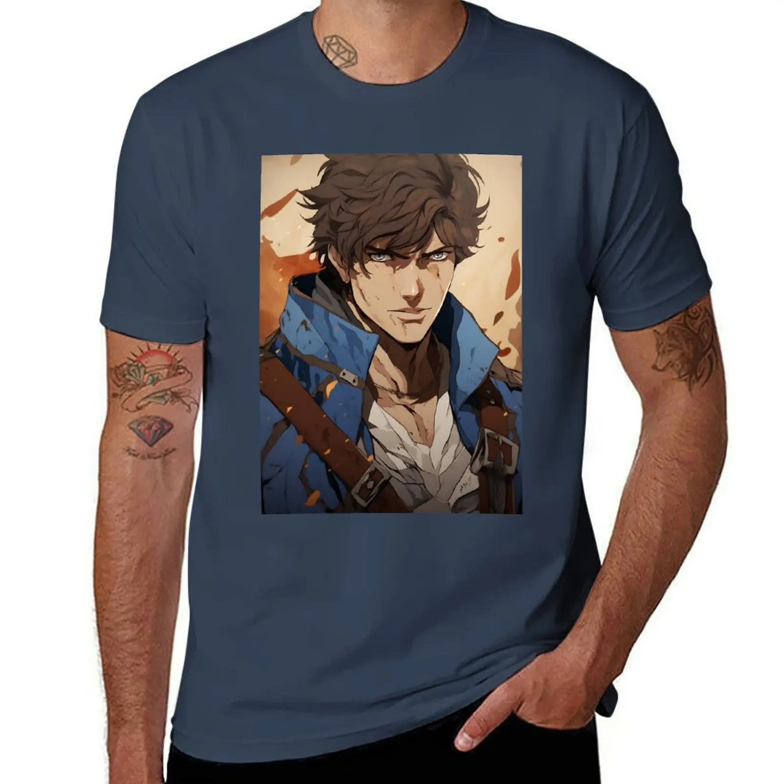 

Castlevania Nocturne Richter Belmont T-Shirt Plus Size Street Style Tee