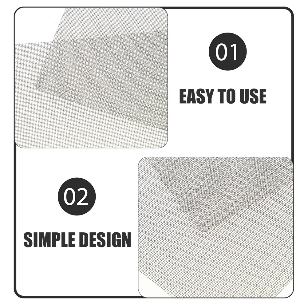 

12Pcs Bumper Repair Wire Mesh Stainless Steel Screen Patch Durable Mesh for Car Scratch Dent Repair Sheet Metal Screen