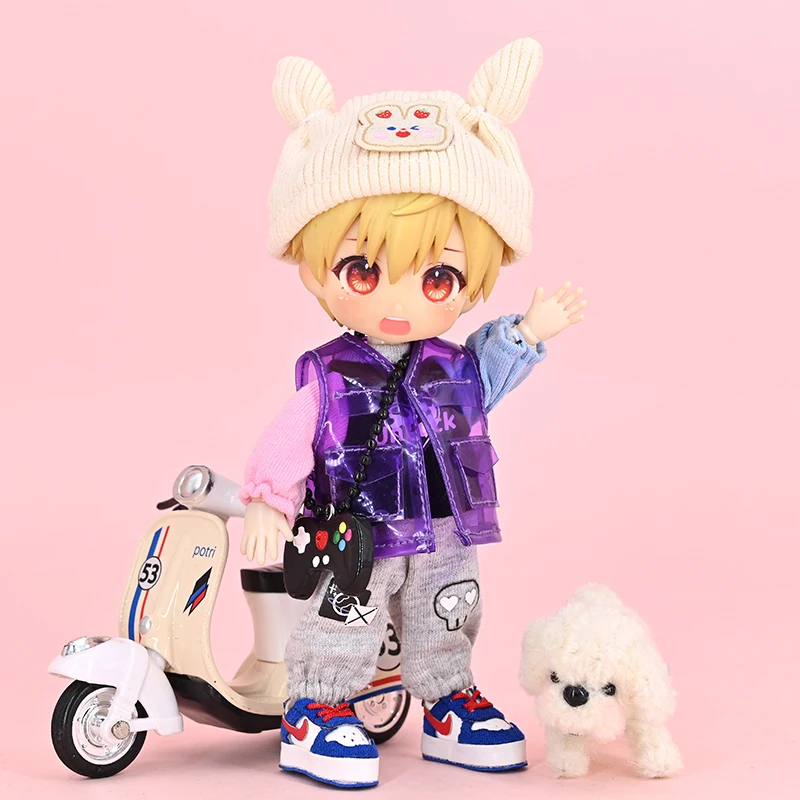 Ob11 Doll Clothes The Electric Play Moo Moo Set Suitable For 12 Points Doll GSC P9 P10 UFDoll YMY Doll Clothes Accessories Gift