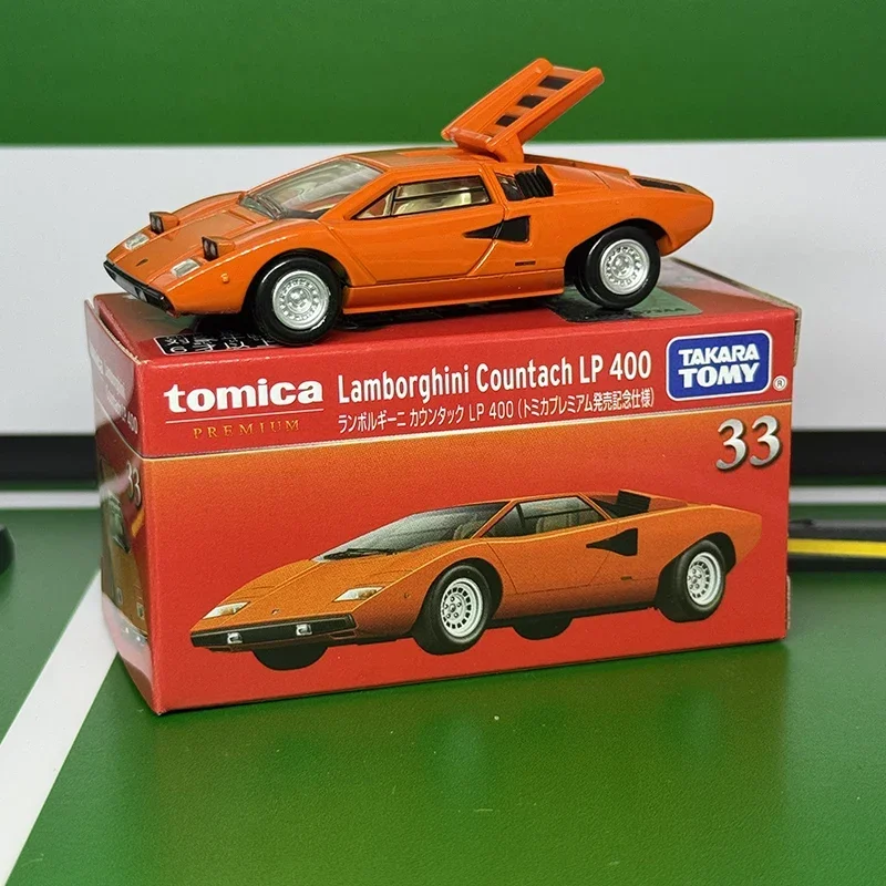 Takara tomy tomica novo premium tp33 lamborghini countach lp 400 liga brinquedos veículo a motor diecast metal modelo presente para crianças