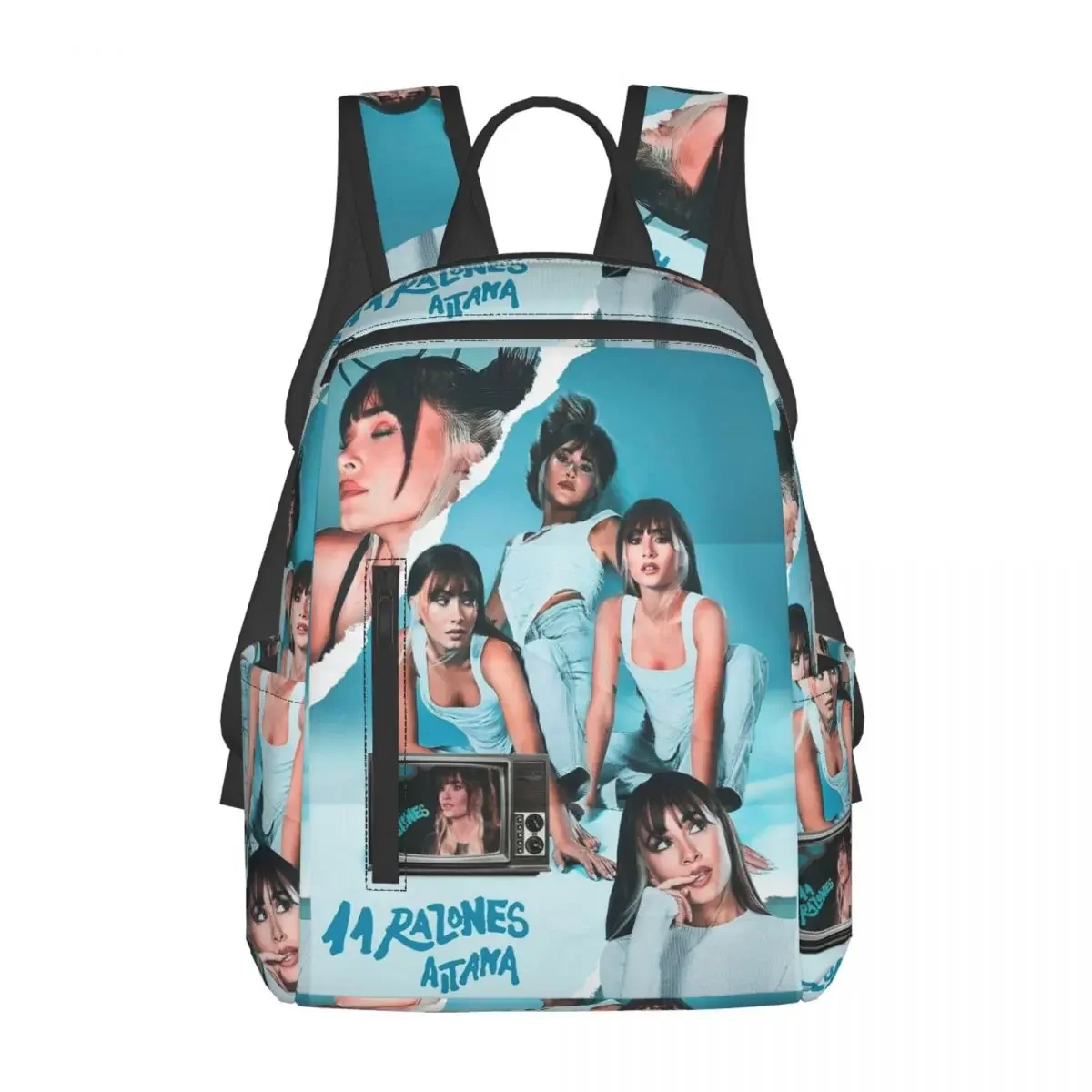 

Aitana Ocana Singer Backpack Daypack Large Capacity Kids BookBag School Bag Shoulder Bags for Men Women