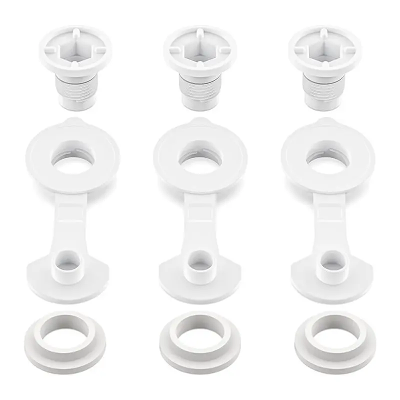 

-FTGT For Coolers,1 Inch Shaft Drain Plug Replacement, 3 Pack Includes Gasket And Drain Cap