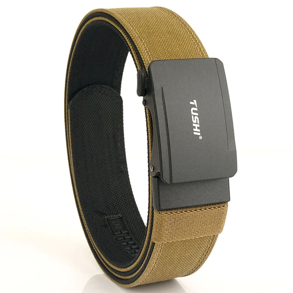 TUSHI 2025 EDC حزام تكتيكي للرجال سبائك الزنك مشبك تلقائي قوي نايلون الشرطة واجب حزام المسدس العسكري الأزرق حزام غير رسمي الذكور #5