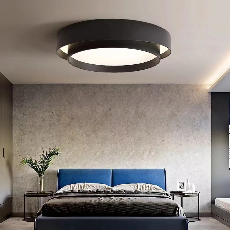 Lámpara de techo de dormitorio nórdico, luz de techo moderna minimalista para sala de estar, cocina, estudio, iluminación interior del hogar,