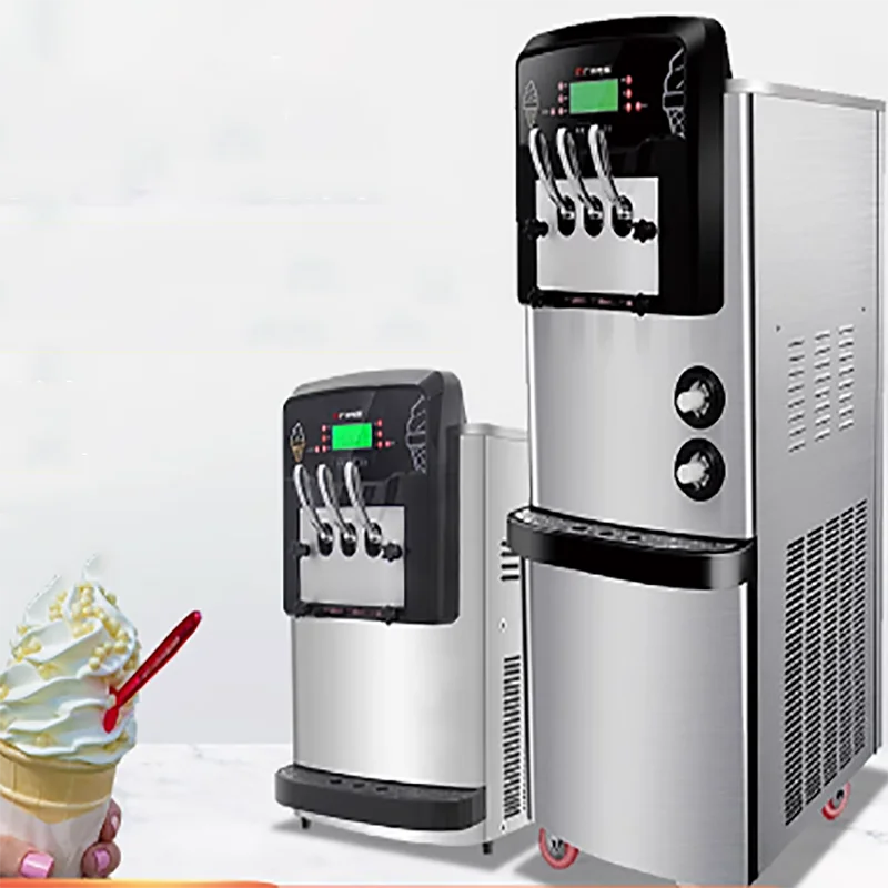 

Countertop Ice Cream Machine Outfitted with Dual Temperature Control Single Flavor Output and Small Footprint