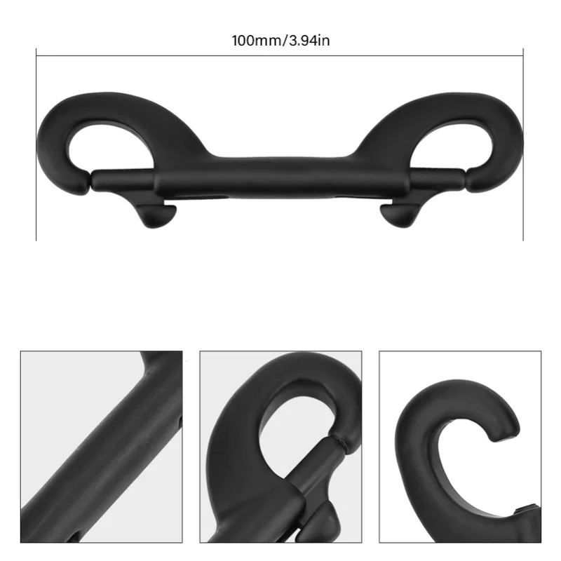 KEEP DIVING Durable Stainless Steel Double Ended Clip Hook Bolt Snap Scuba Diving Buckle(100mm)