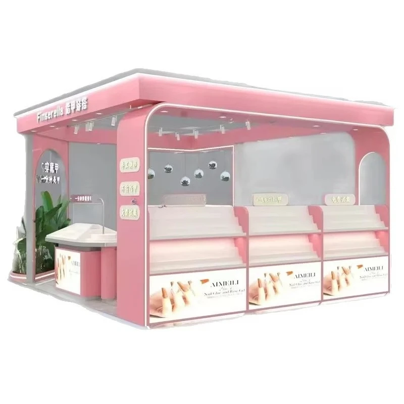 Hot Sale FL Customized Cafe Bar Kiosk Design Models OEM Dye Sublimation Printing Durable Eco-Friendly Easy Assembly 2026 New