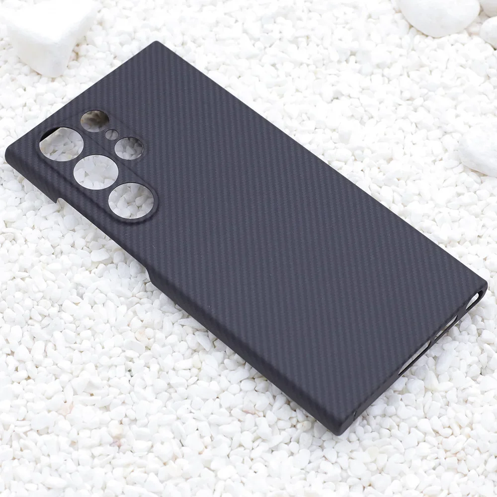 

for Samsung Galaxy S22 Ultra Carbon Fiber Case Protective Case Aramid Fiber Cover Phone Accessories lens protection cover Funda