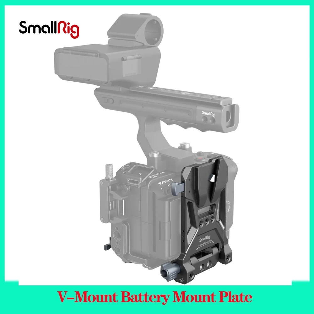 

SmallRig V-Mount Battery Mounting Plate for Arca-Swiss Plate SmallRig Cage or Baseplate Quick Install Adjust for V-Mount Battery