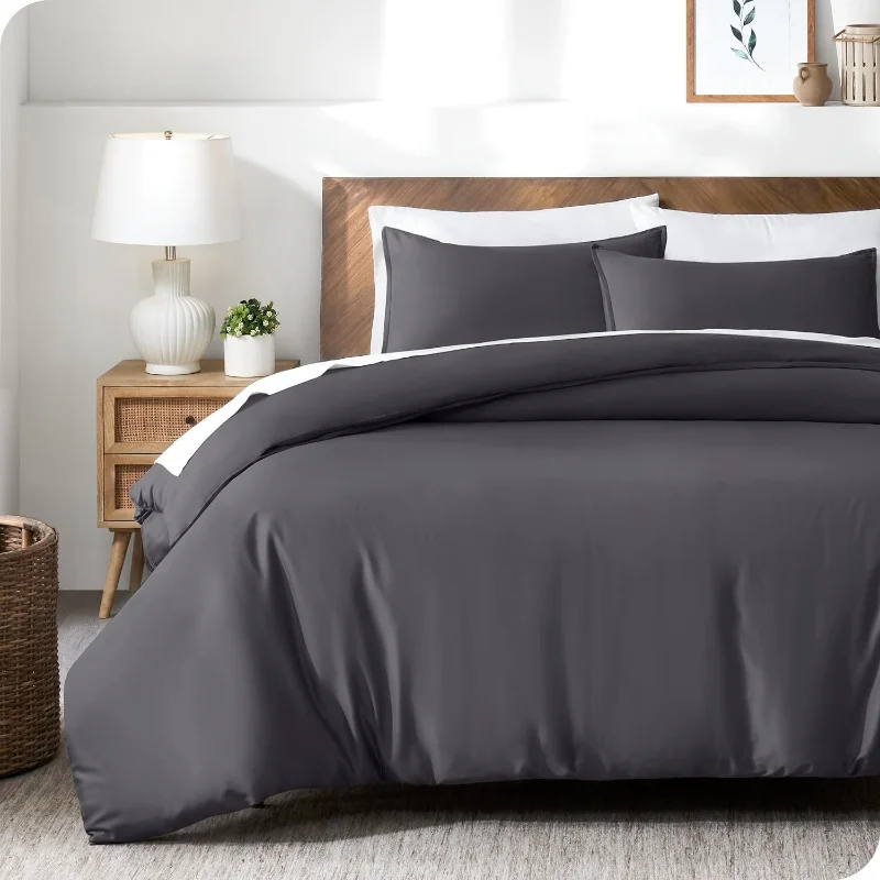 Summer Cooling Quilt Cover Set 3pcs Duvet Cover Set Silky Lyocell Bamboo Fiber 60S Ten Cel High Quality