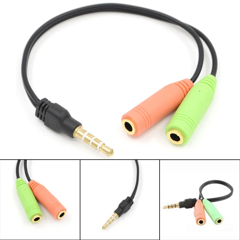 Câble adaptateur audio pour Chlor3.5 mm mâle 4 pôles pour touristes, répartiteur audio femelle 3.5mm, 1 pièce