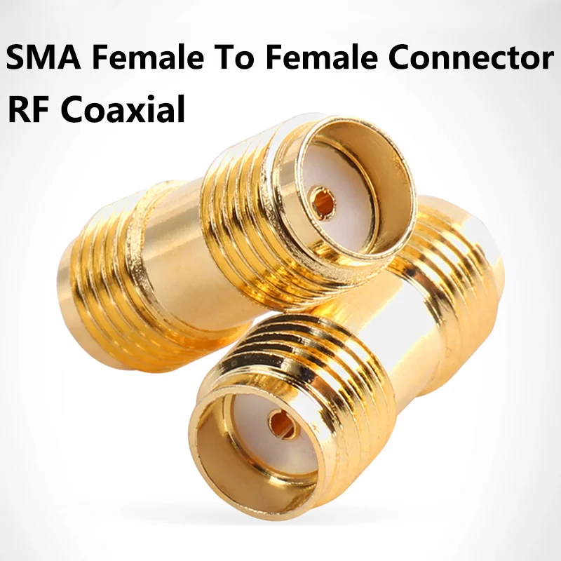 

5/20/100PCS Connector SMA Female Jack to SMA Female Jack RF Coaxial Converter Adapter Straight New Brass Wire Terminals