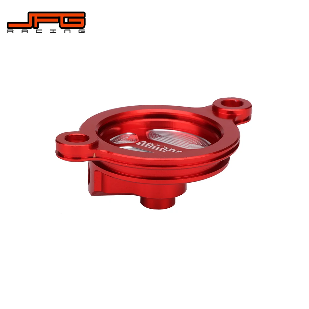 Motorcycle CNC Aluminum Oil Filter Cap Cover For HONDA CRF250R CRF250X 2004-2016 CRF450R 02-18 CRF450RX 2017-2018 CRF450X 05-16