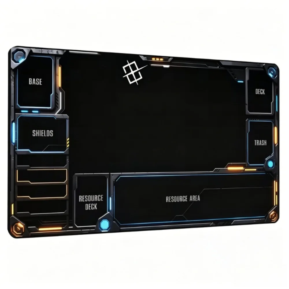 Mechanical wind pattern, TCG/CCG card game pad, suitable for collectible card games alfombrillas para escritorio tapis de souris