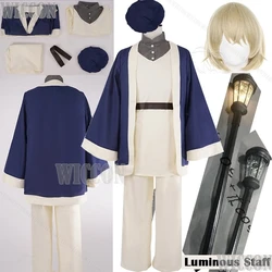 Falin Touden Anime Delicious in Dungeon Falingon Cosplay Costume Prop Wig Luminous Staff Holloween Party Women Roleplay Suit Set