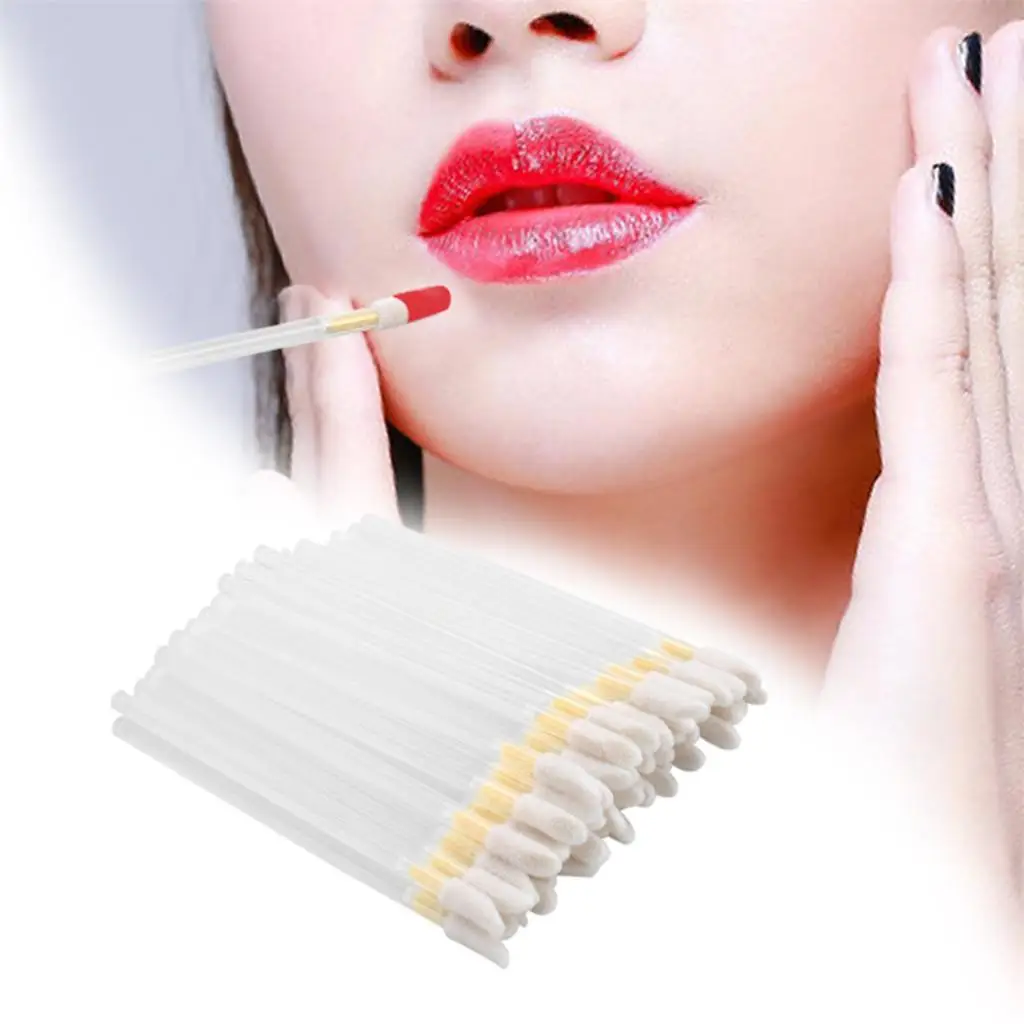 Lichtgewicht wegwerp lipglosswands make-upborstelset voor het aanbrengen van lippenstiften en eenvoudige opslag op reis