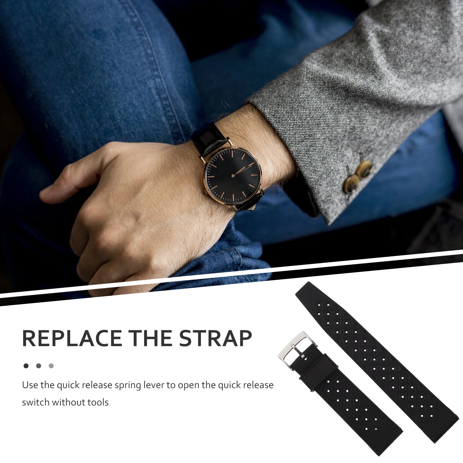 

Intelligent Miss Watch Bands Watchband Silica Gel for Replacement