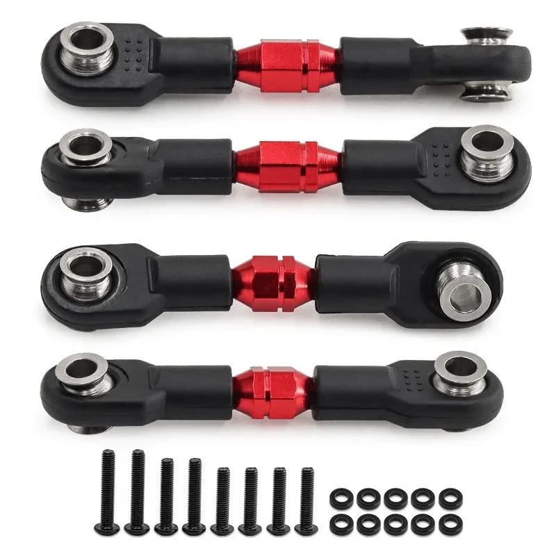 4Pcs Adjustable Alloy Turnbuckles for RC Cars - Enhanced Stability & Durability