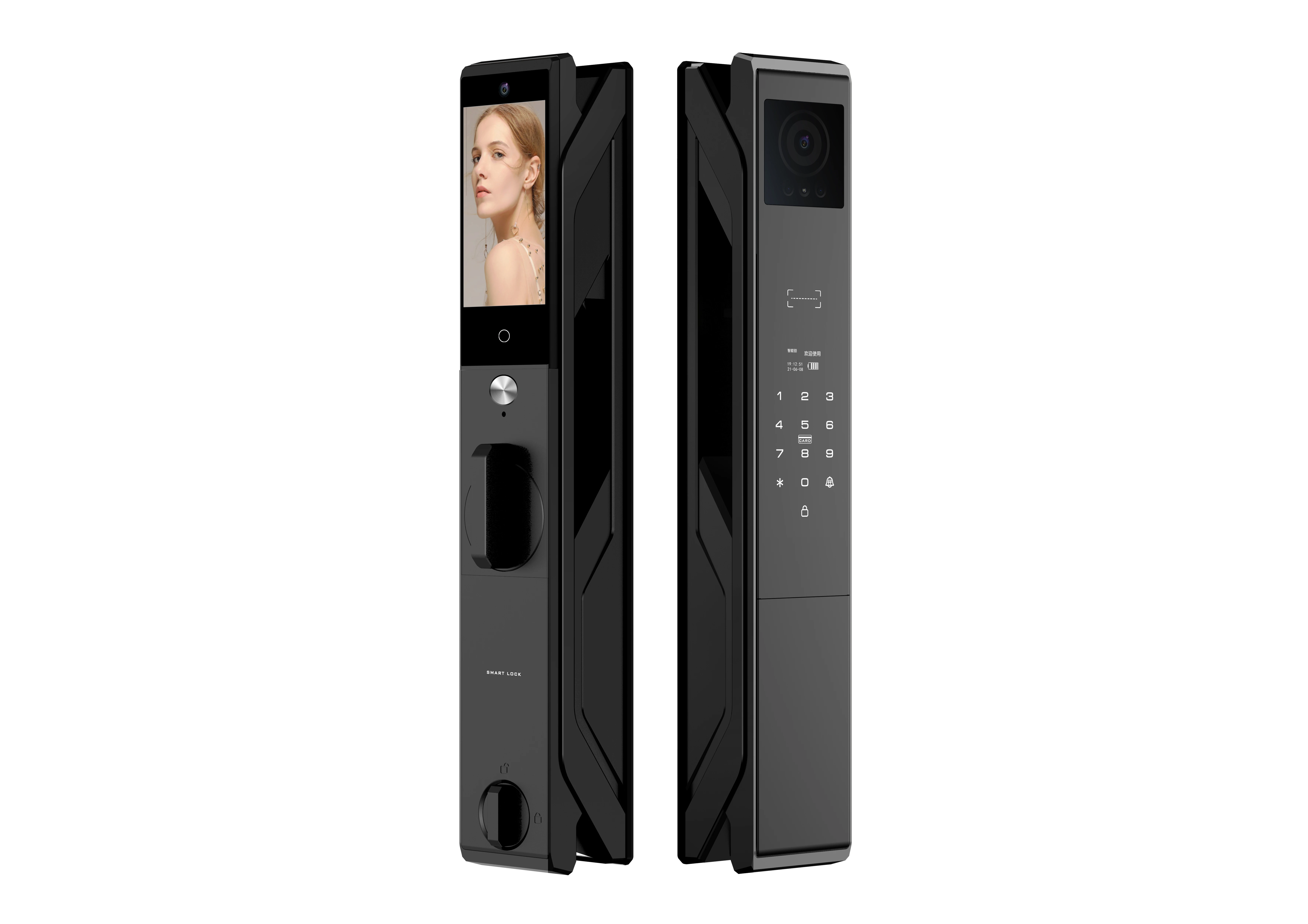 Picture 5: Smart Lock for Wood Door Electric Smart Digital Security CameraAutomatic Face Fingerprint Recognition Video Intercom Wifi