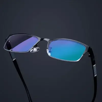 TR90 Business Lesebrille Männer Halb Rahmen Anti-strahlung Presbyopie Brillen Frühling Bein Brillen 0 + 1,0 + 1,5 + 2,0 + 2,5 + 3,0 + 3,5 – Detail 6