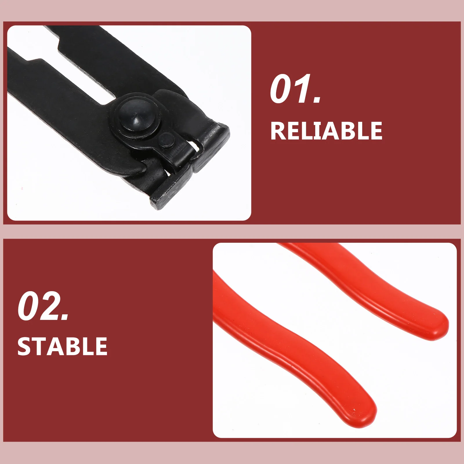 

Dust Sleeve Removal Pliers Swivel Flat Band Pliers Hose Clamp Remover Automotive Oil Pipe Tool Long Reach Non Slip Steady