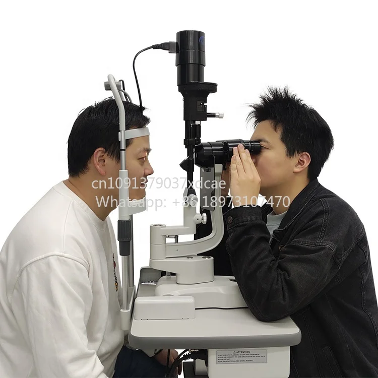 S2B Low Price Convenient And Compact Halogen Lamp Eye Examination Device Two-step Magnifications Slit Lamp