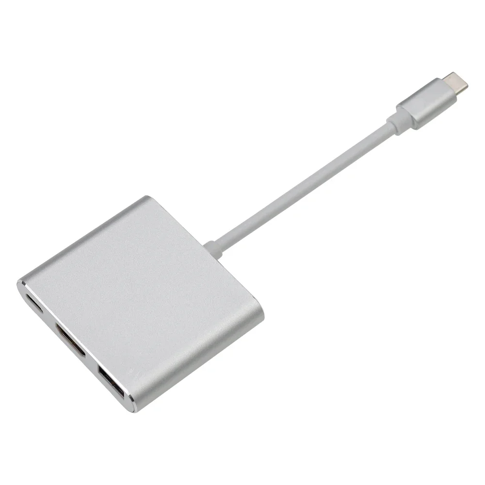 محول USB-C متوافق مع HDMI من النوع C إلى HD/USB 3.0/Type-C لأجهزة Macbook Pro Samsung S10 S9 Huawei P20 P30