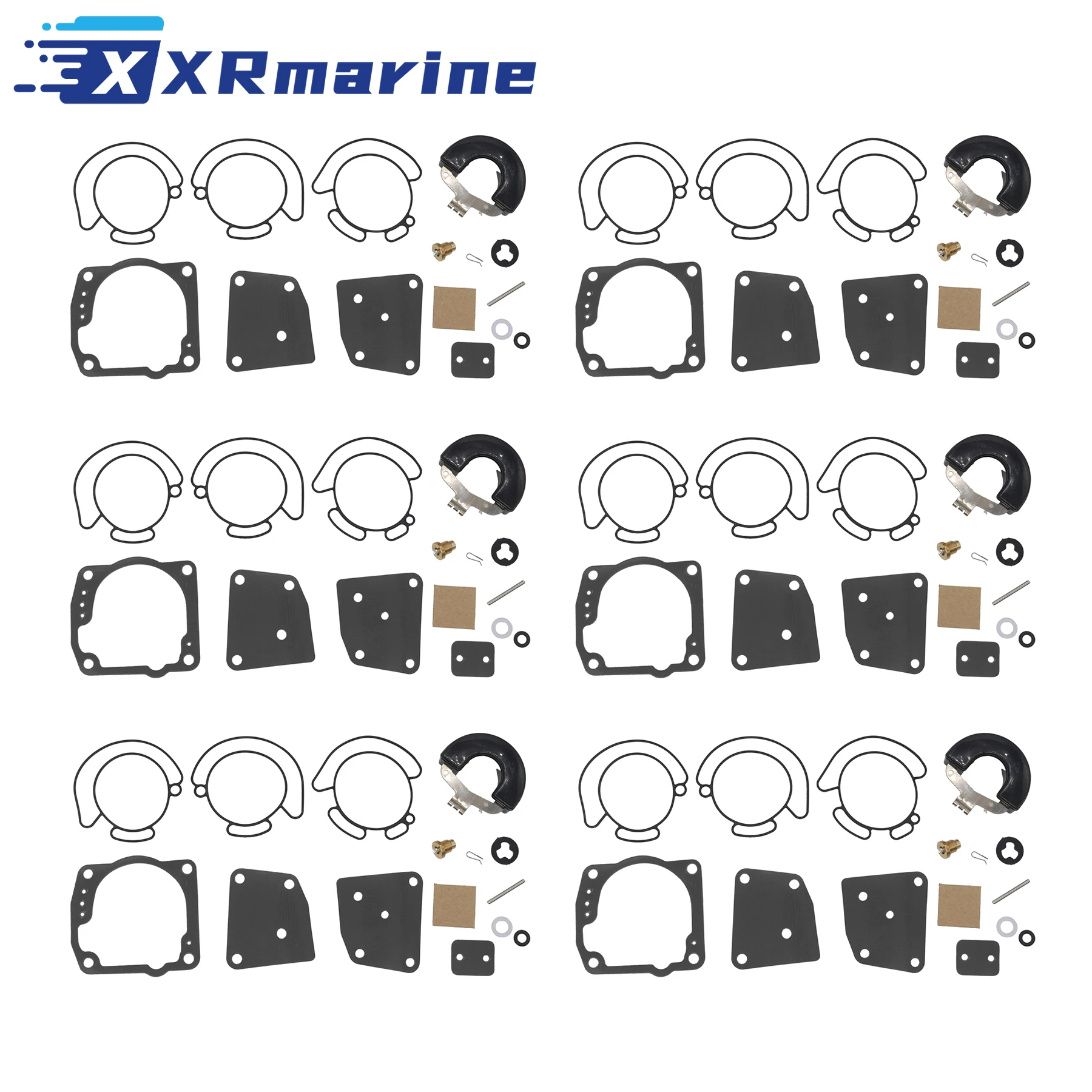 

0435442 for Johnson Evinrude Carburetor Repair Rebuild Kit 777719 with Float V4 V6 90 115 125 150 175 HP 438996 18-7247 0436852