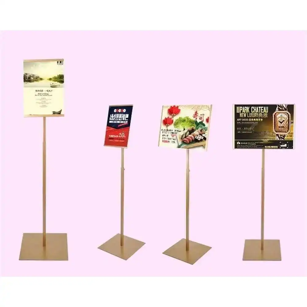 Vertical Horizontal Rotational Poster Frame A4 Floor Stand Advertising Food Banner Rack Kt Board Holder Menu Stand Menu Display